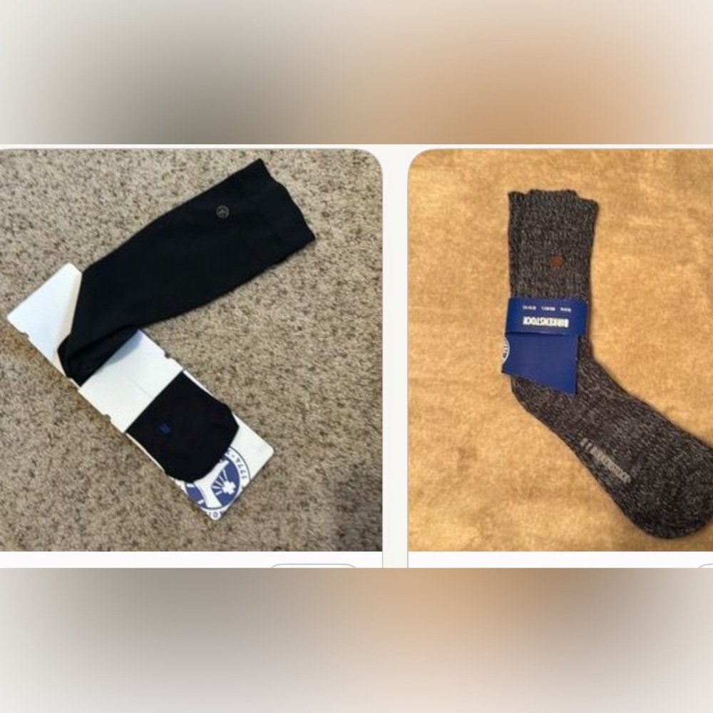 Birkenstock 2 pair socks knee high and ankle socks
